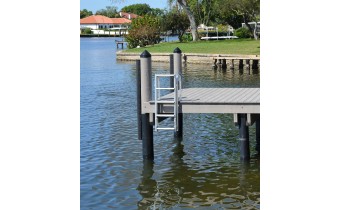 10' Aluminum Dock Ladder, Slide
