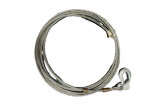 3/16 Cable Kit. Stainless Steel. 20 feet. with Hook.